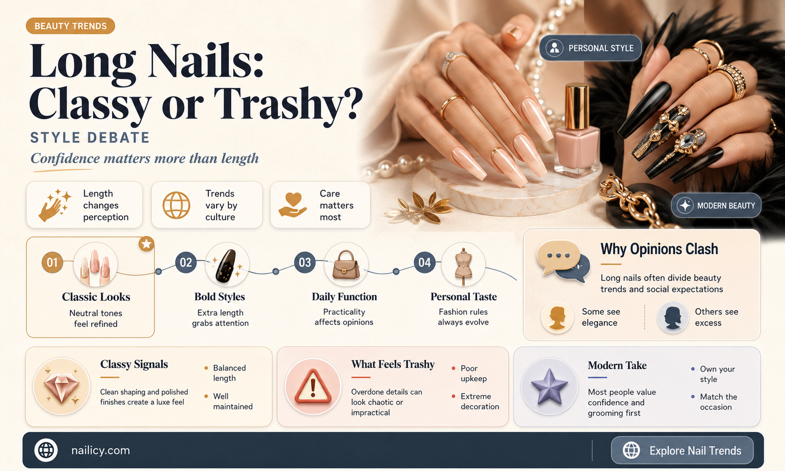 are long nails classy