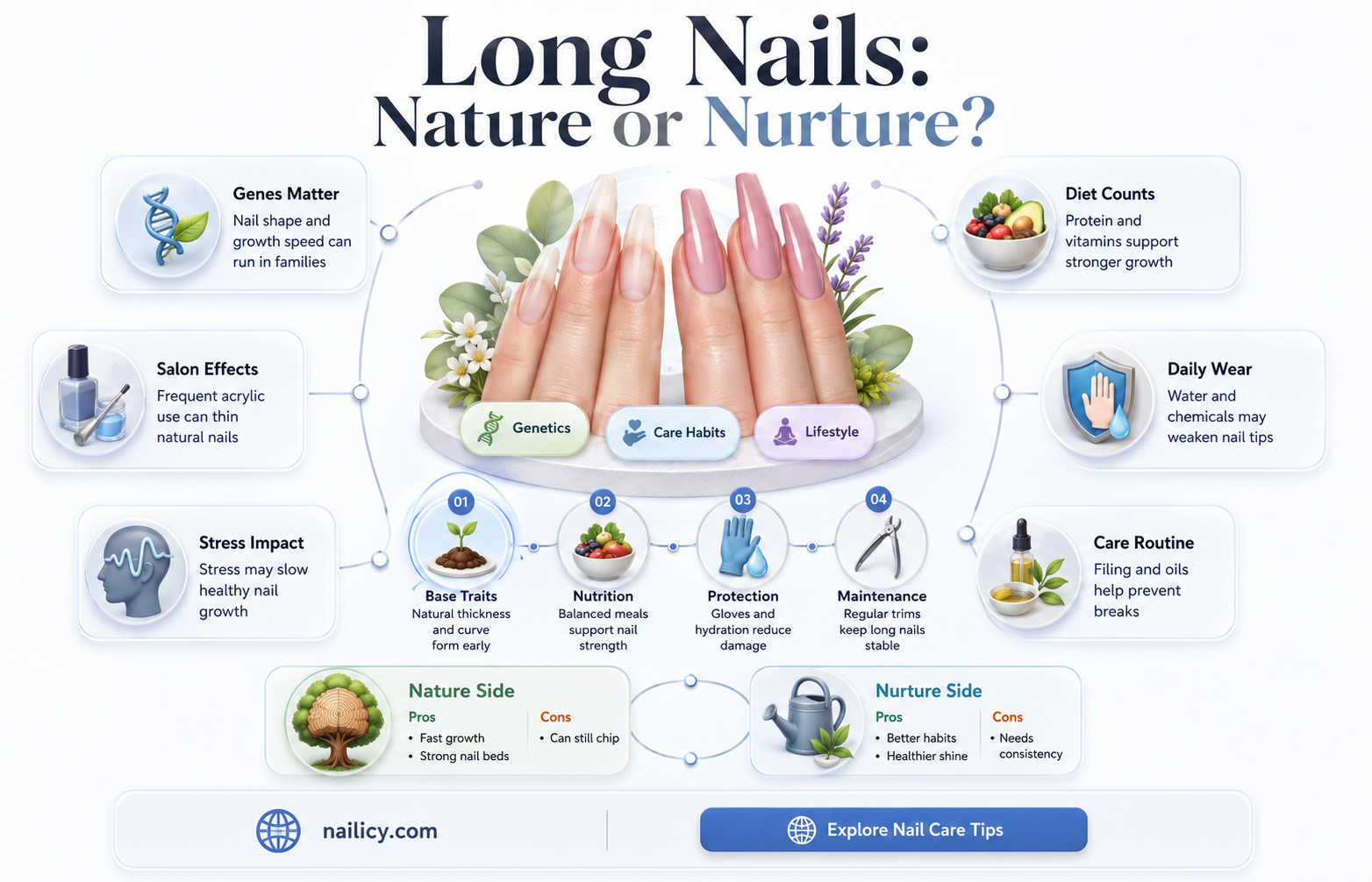 are long nails genetic