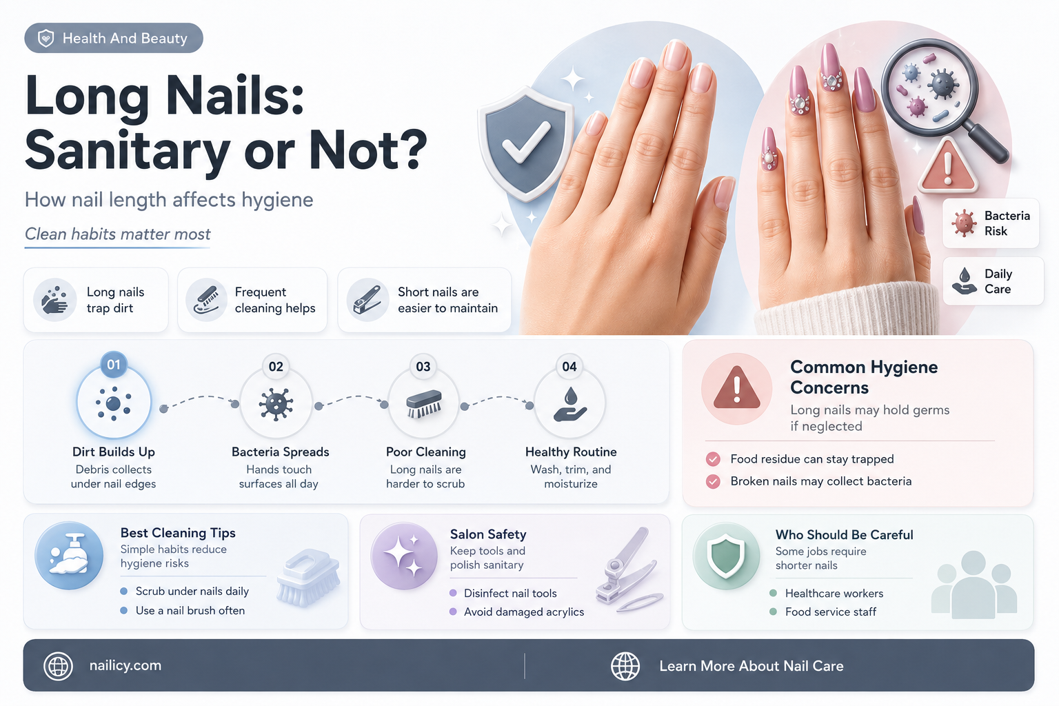 are long nails sanitary