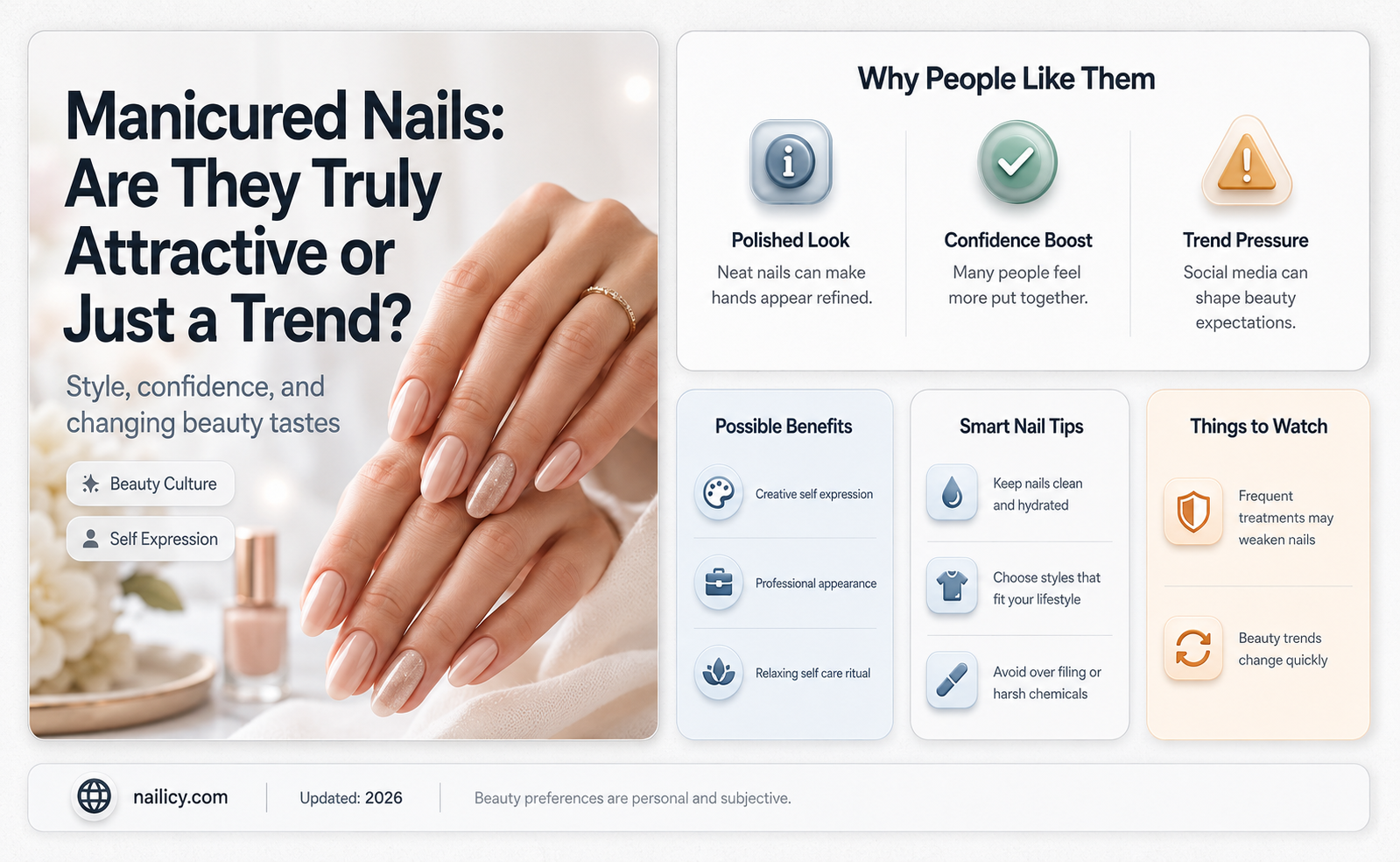are manicured nails attractive