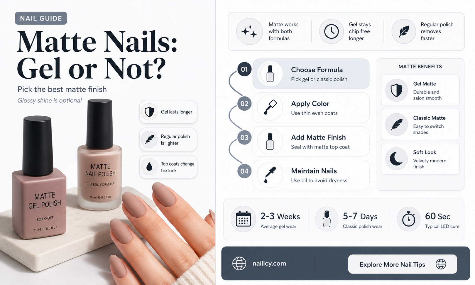are matte nails gel