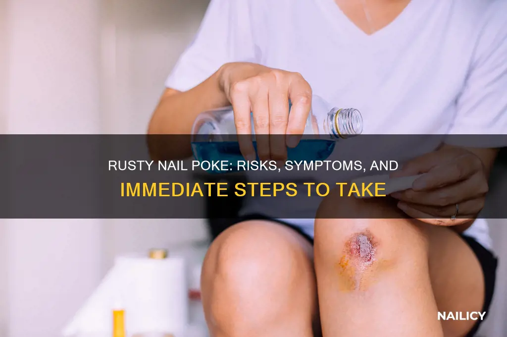 may have poked my skin with rusty nail