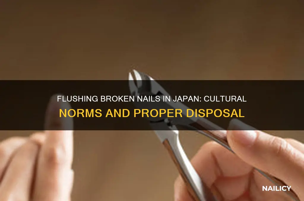 must broken nails be flushed in japan