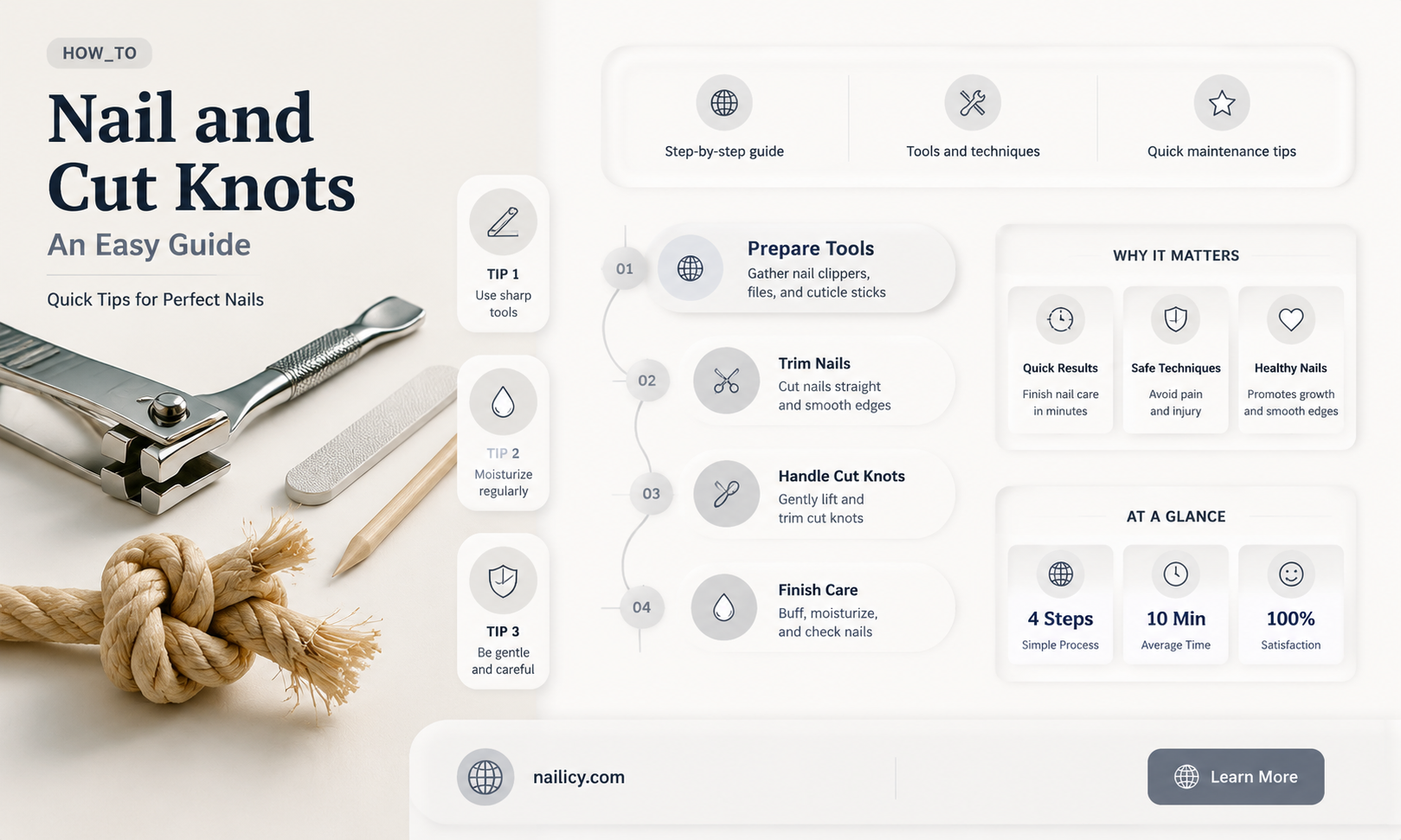are knots easy to nail and cut