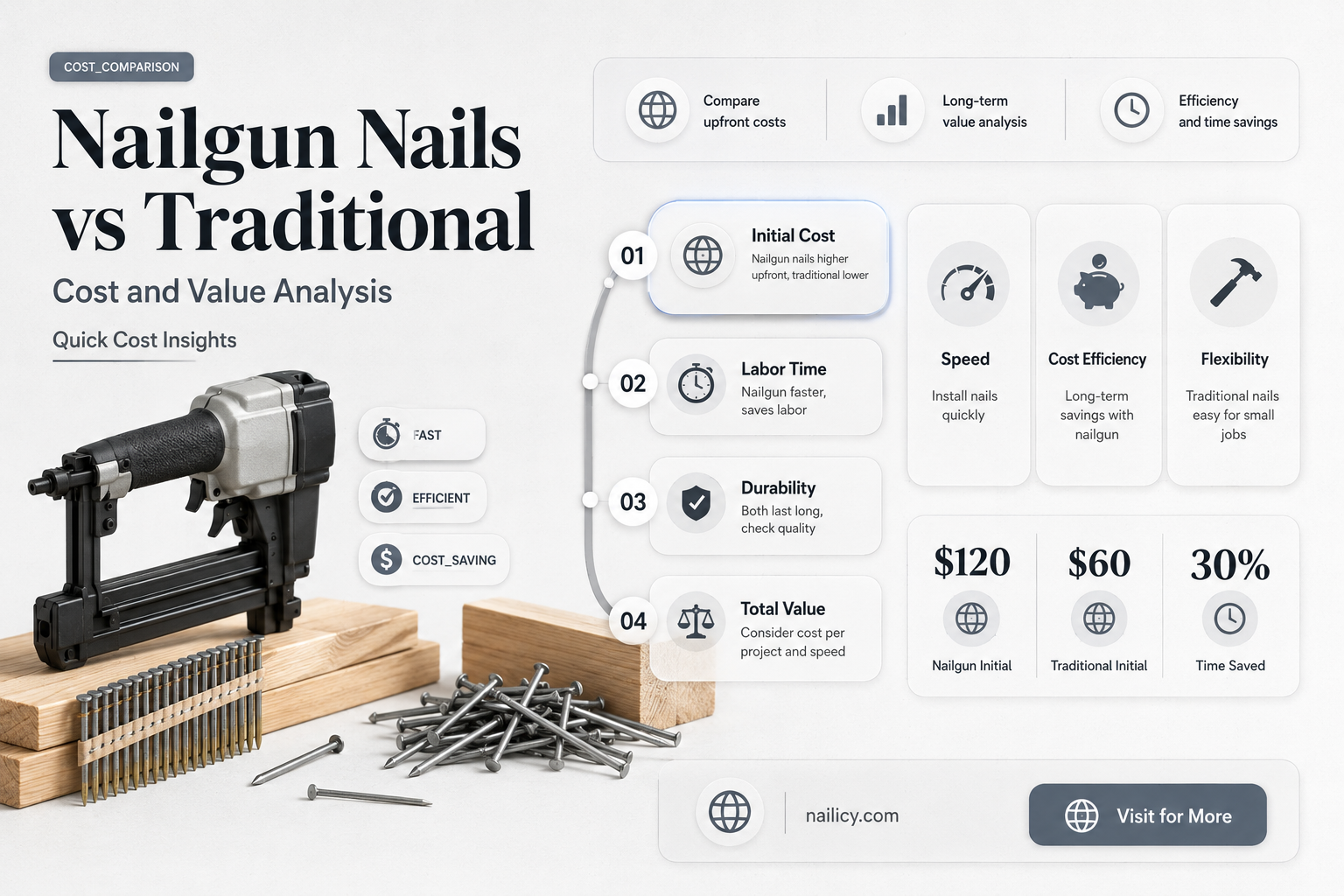are nailgun nails more expensive
