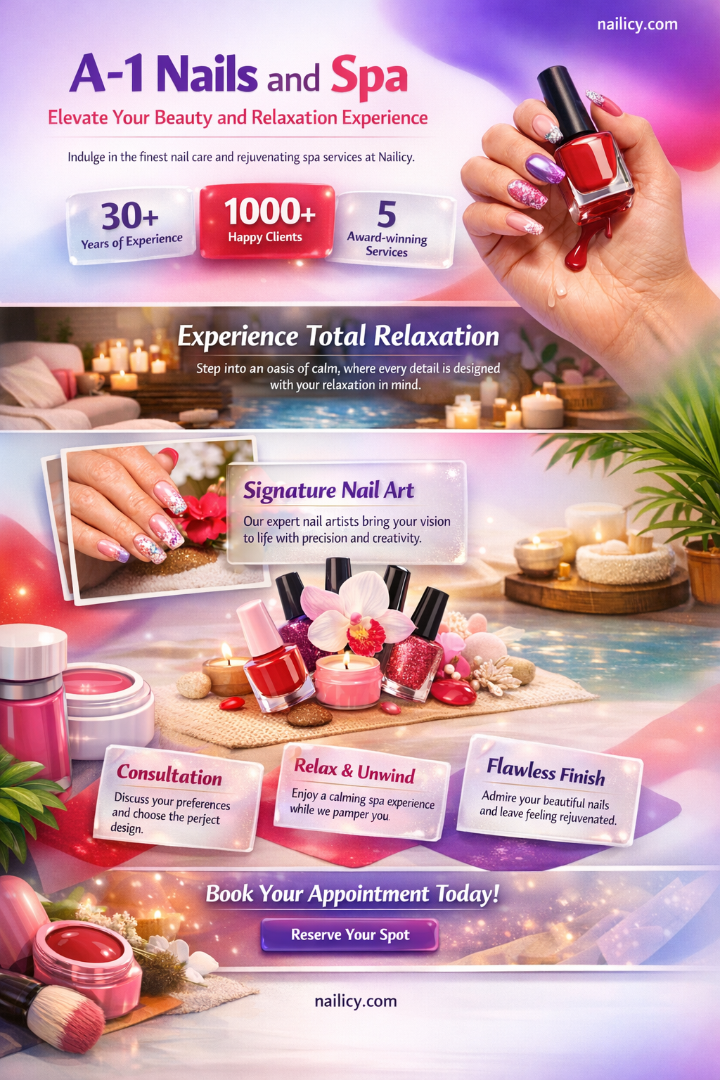 a-1 nails and spa