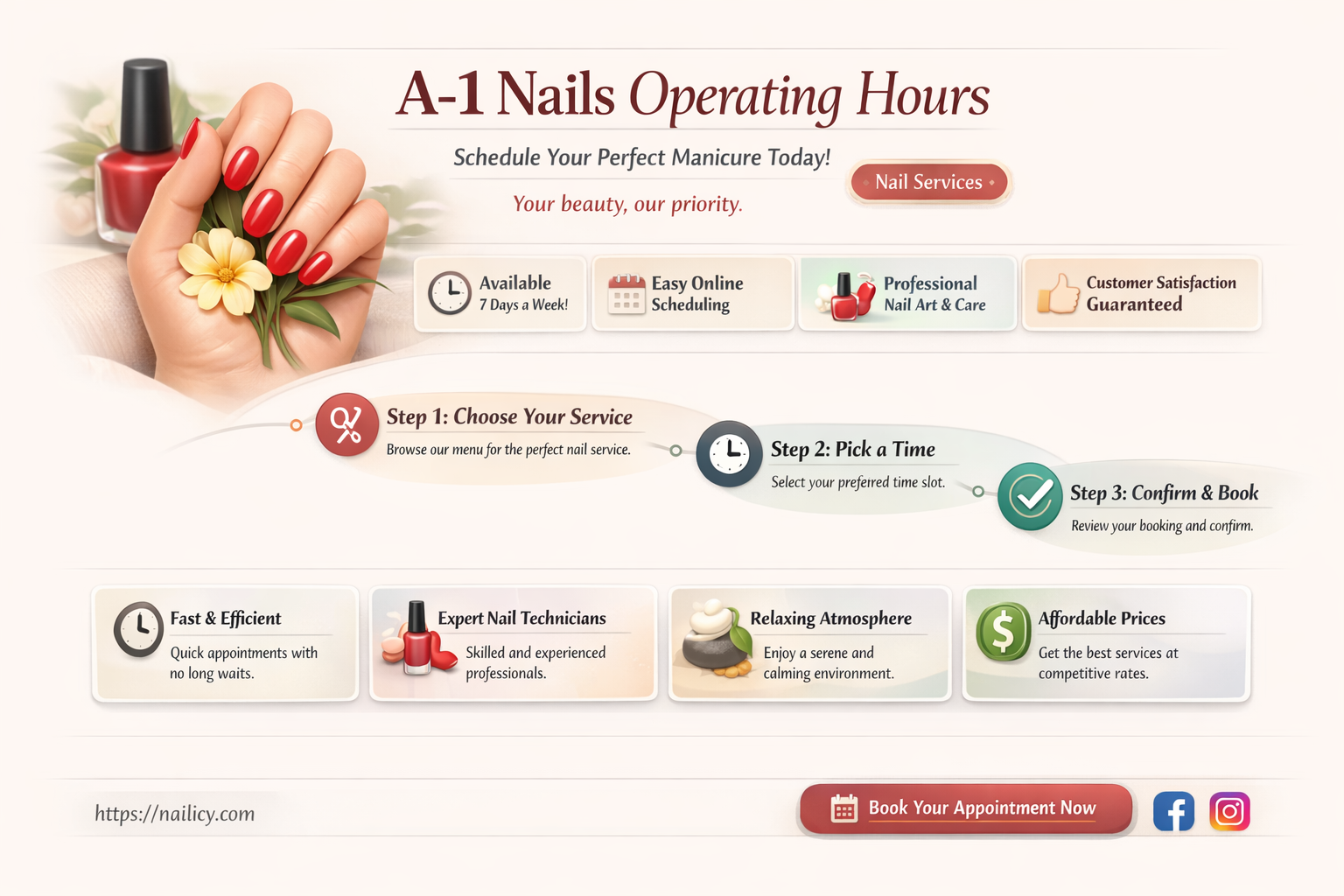 a-1 nails hours