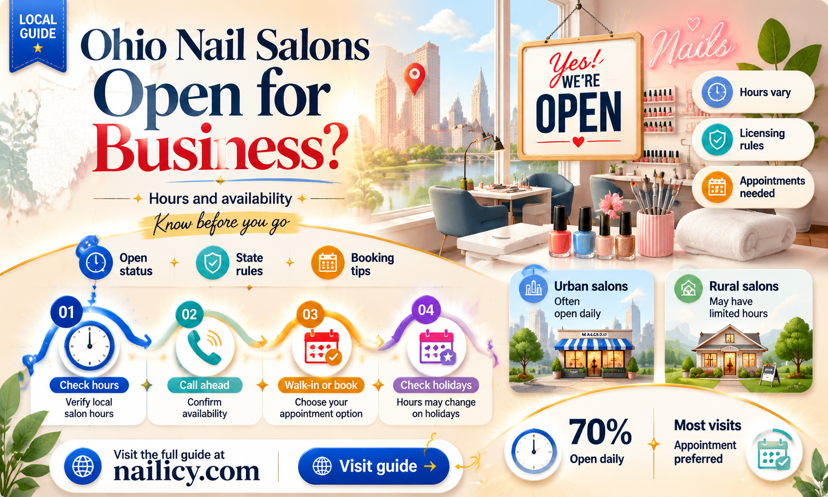 are nail salons open in ohio