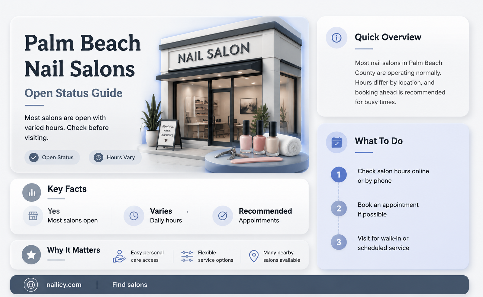 are nail salons open in palm beach county