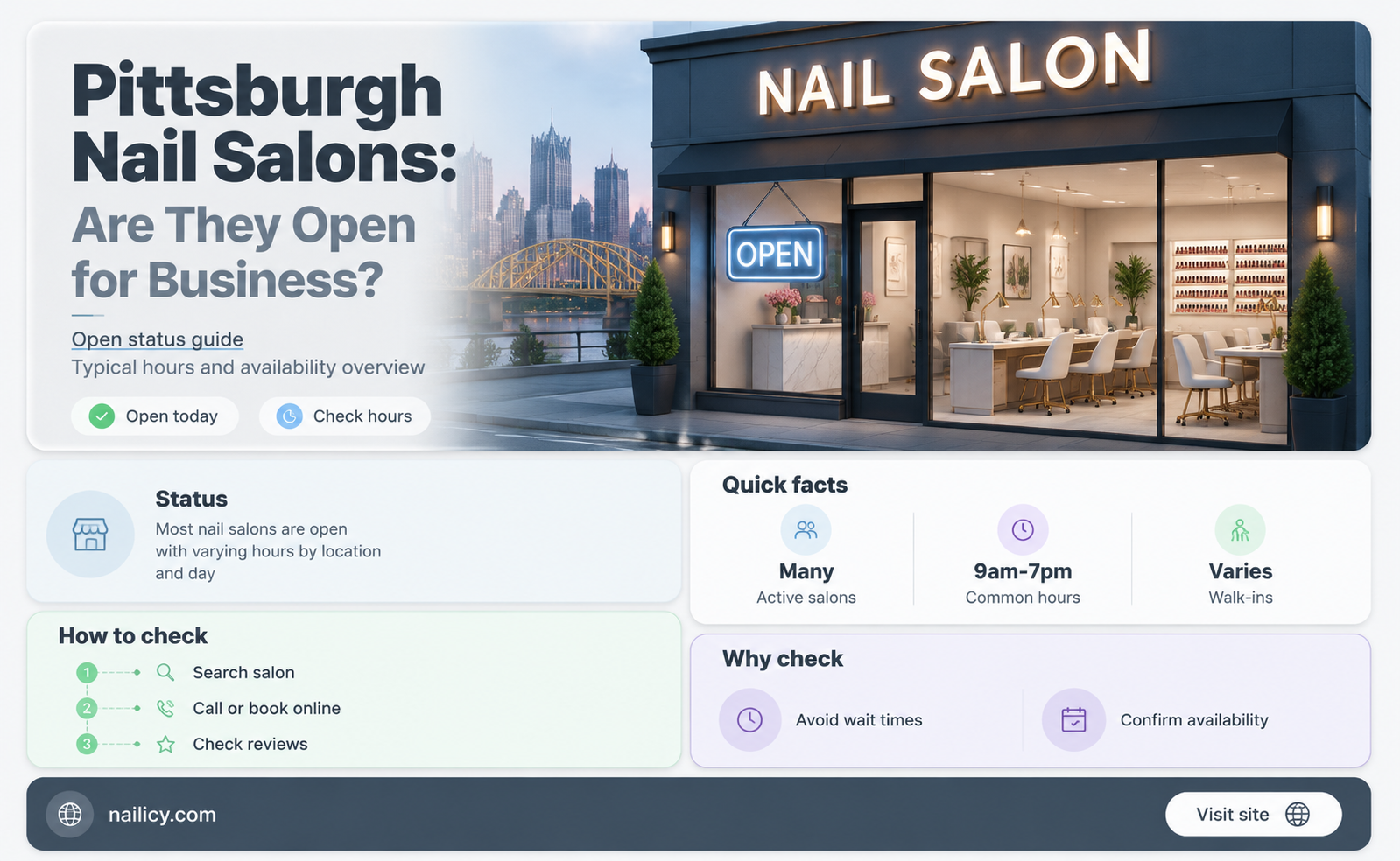 are nail salons open in pittsburgh