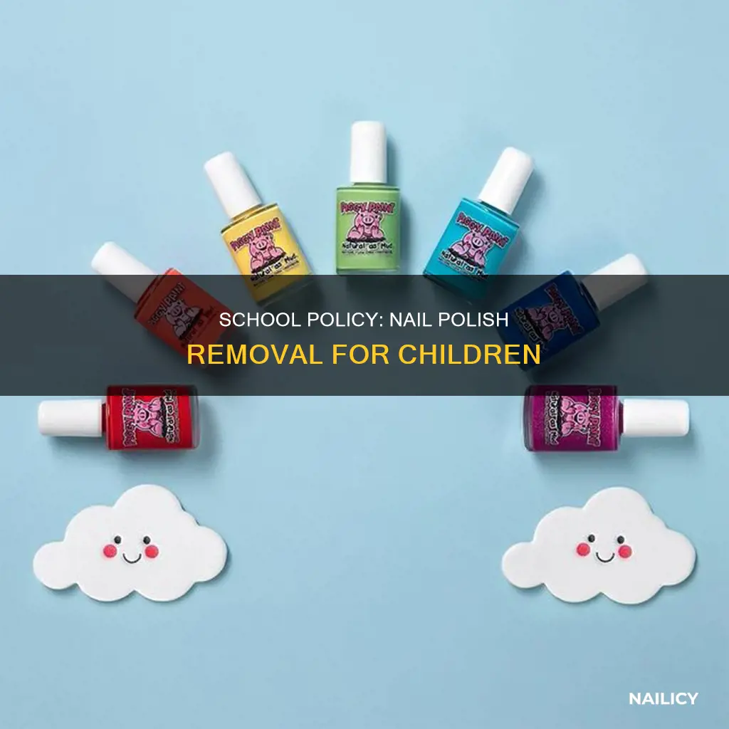 should a child remove their nail polish at school