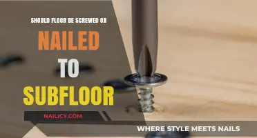 Screws vs. Nails: Best Method for Securing Flooring to Subfloor