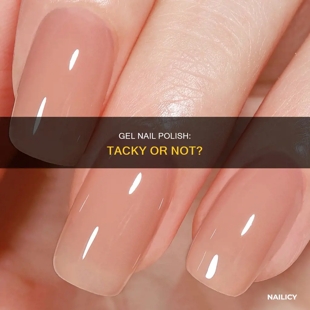should gel nail polish be tacky