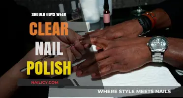 Clear Nail Polish for Men: Breaking Stereotypes or Bold Statement?