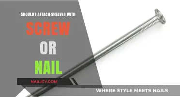 Screws vs. Nails: Which is Best for Attaching Shelves?