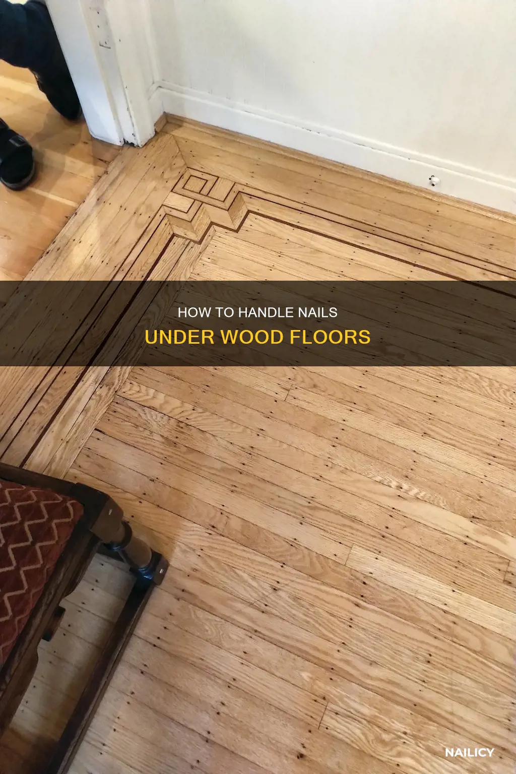 should i cut off nails underneath wood floor