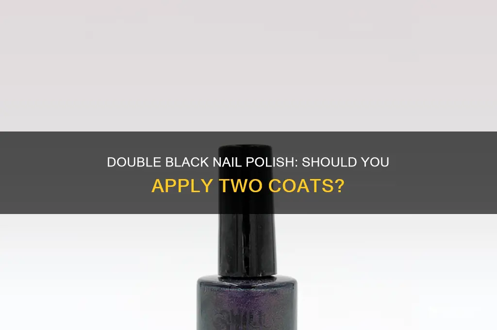 should i do two coats of black nail polish