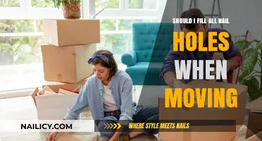 Should You Fill All Nail Holes When Moving? A Quick Guide