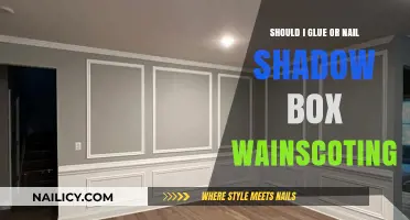 Glue vs. Nail: Best Method for Shadow Box Wainscoting Installation