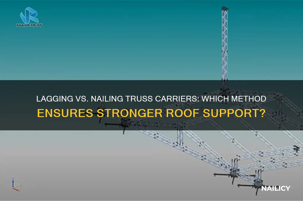 should i lag or nail my truss carrier