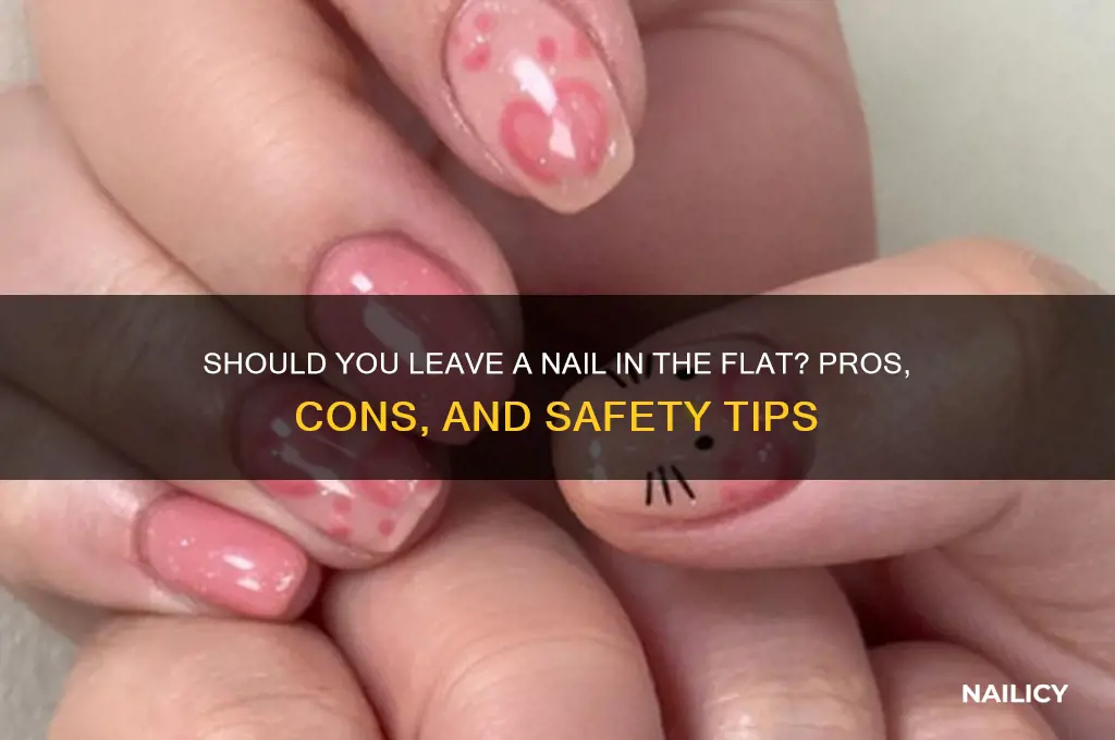 should i leave the nail i the flat