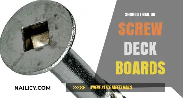 Nails vs. Screws for Deck Boards: Which Fastener Wins?