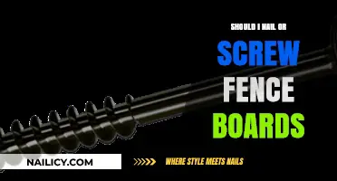Nails vs. Screws: Choosing the Best Fastener for Fence Boards
