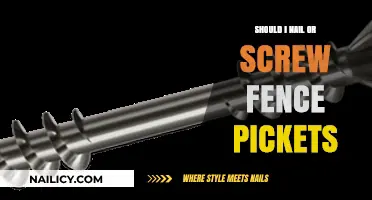 Nails vs. Screws: Which is Best for Fence Pickets?
