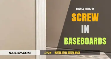 Nails vs. Screws: The Best Method for Installing Baseboards