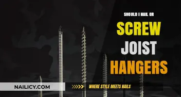 Nails vs. Screws for Joist Hangers: Which is Best?