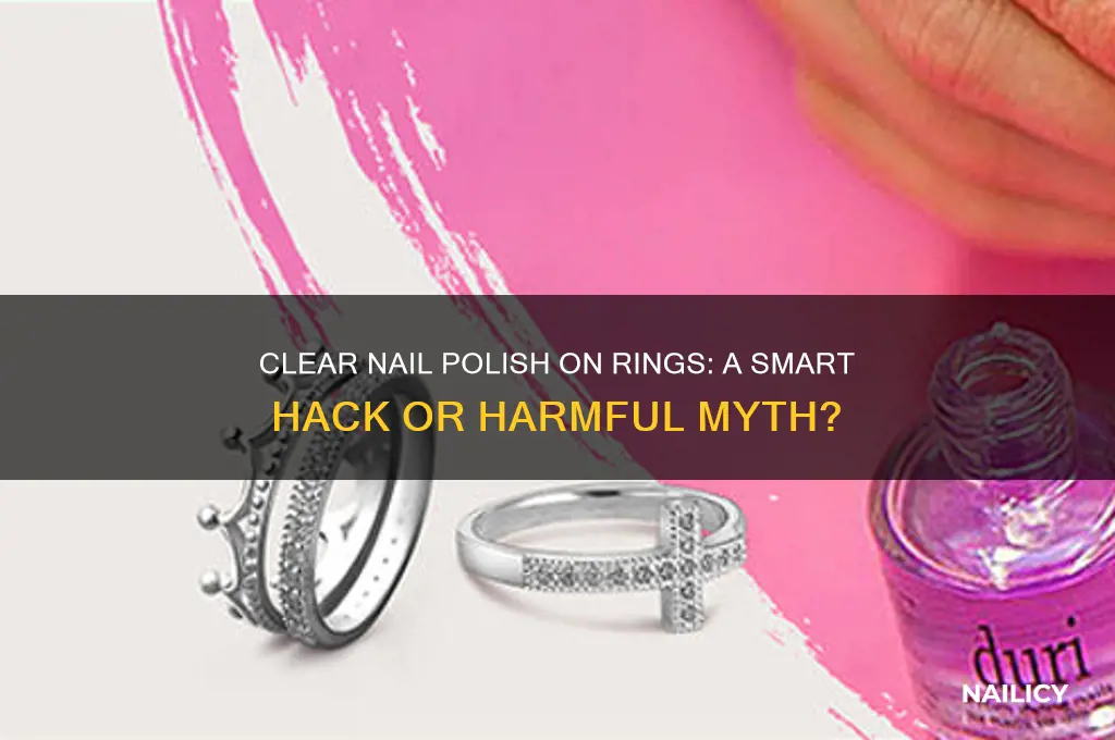 should i put clear nail polish on my rings