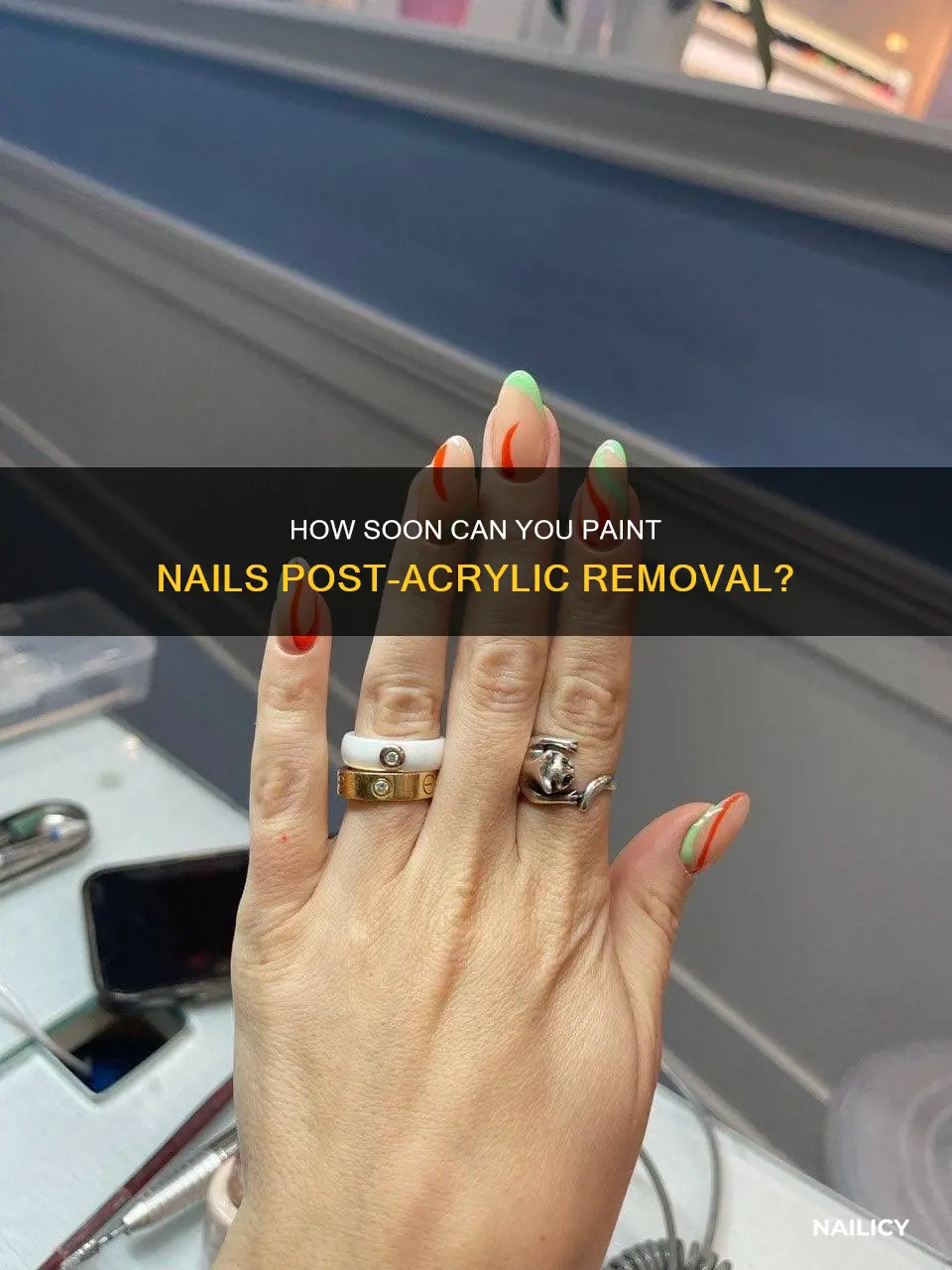 should i put nail polish after acrylic removal