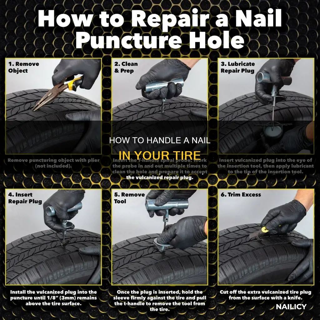 should i remove a nail from my tire