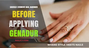 Genadur Application: Do You Remove Nail Hardeners?