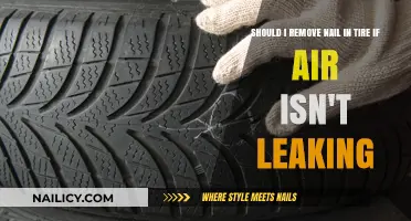 Tire Nails: Remove or Not to Remove?