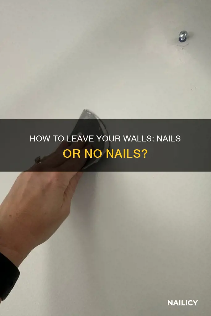 should i remove nails from wall before moving