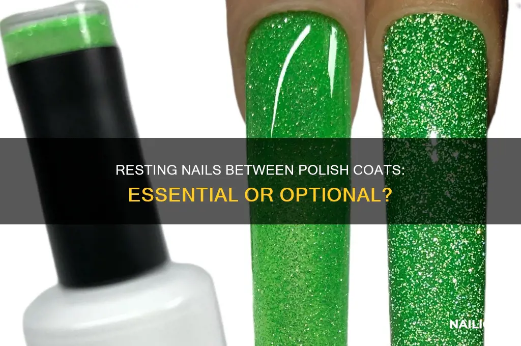 should i rest nail in between nail polish application