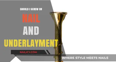 Screws vs. Nails: Choosing the Best for Underlayment Installation