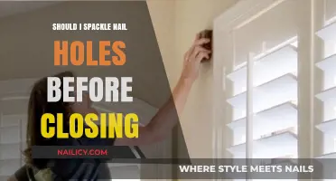 Should You Spackle Nail Holes Before Closing? A Homeowner's Guide