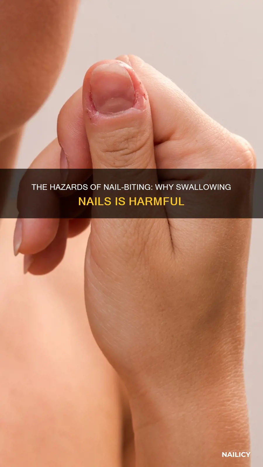 should i swallow my finger nails