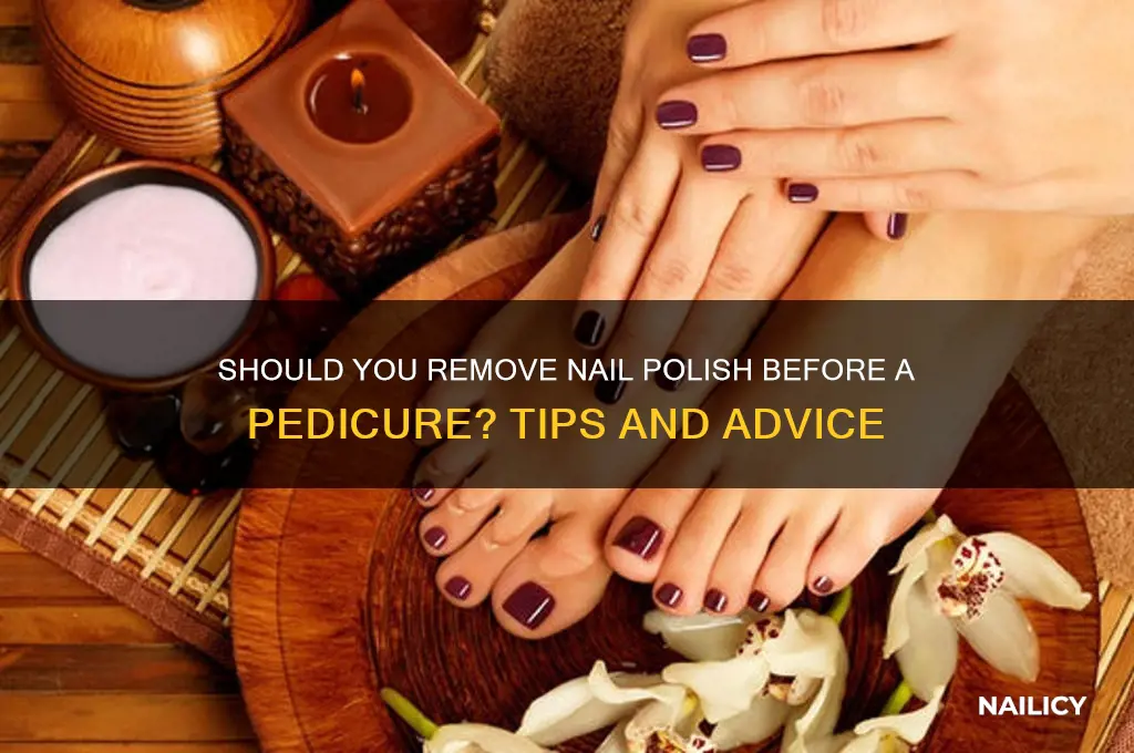 should i take my nail polish off before a pedicure