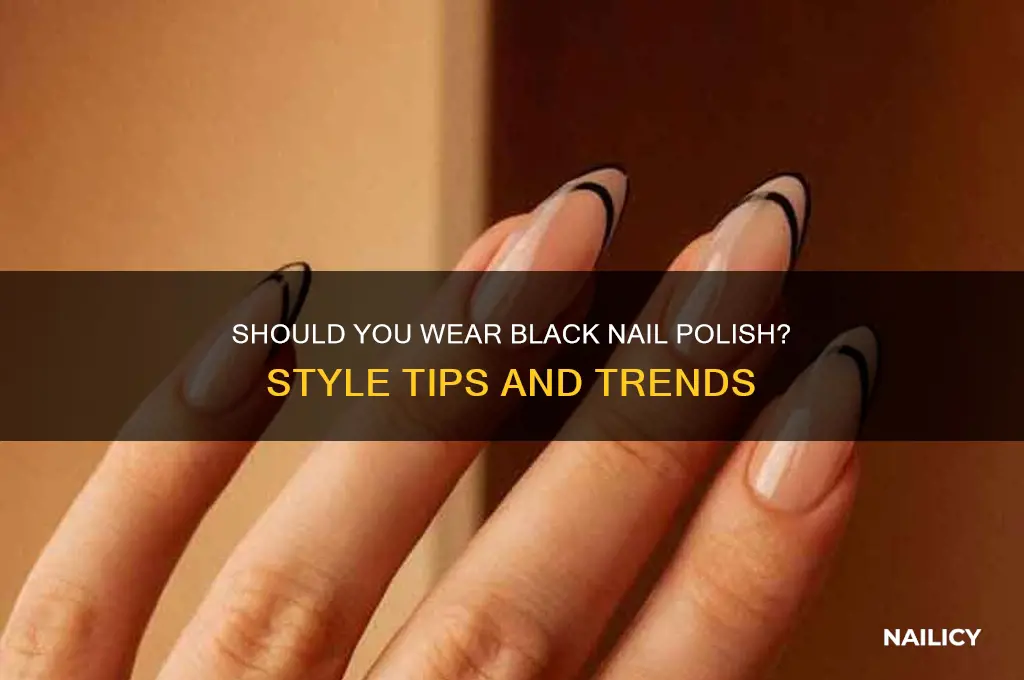 should i wear black nail polish