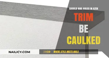 Caulking Nail Holes in AZEK Trim: Yes or No?