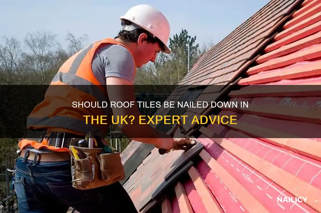 should roof tiles be nailed down uk