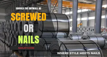 Screws vs. Nails for Drywall: Which Installation Method is Best?