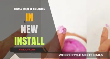 Nail Holes in New Install: Necessary or Unacceptable?