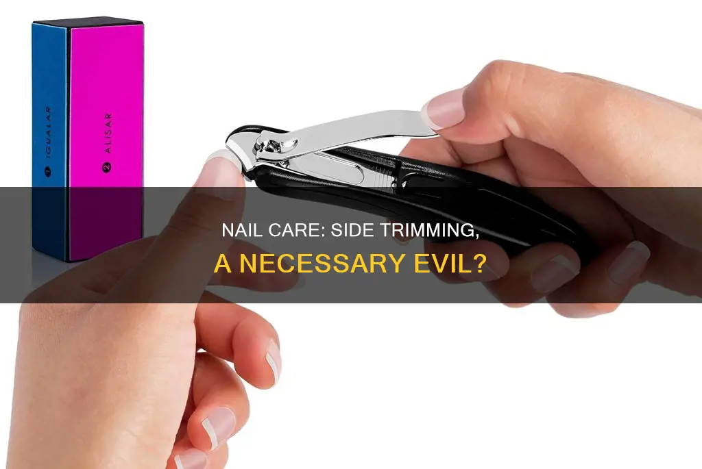 should you cut nails around the sides