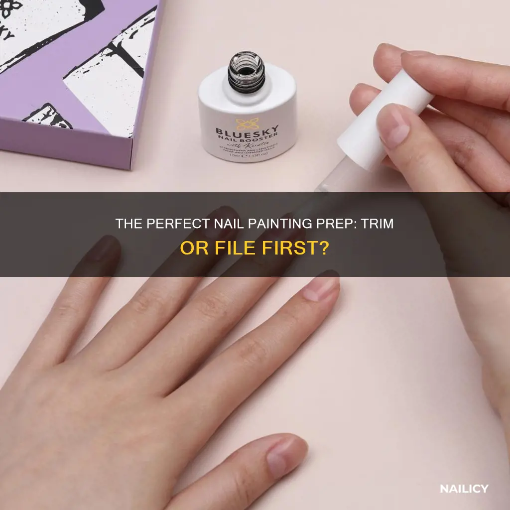 should you cut your nails before painting them