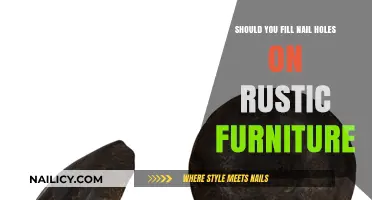 To Fill or Not: Nail Holes in Rustic Furniture – A Guide