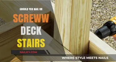 Nails vs. Screws for Deck Stairs: Which is Best for Durability?